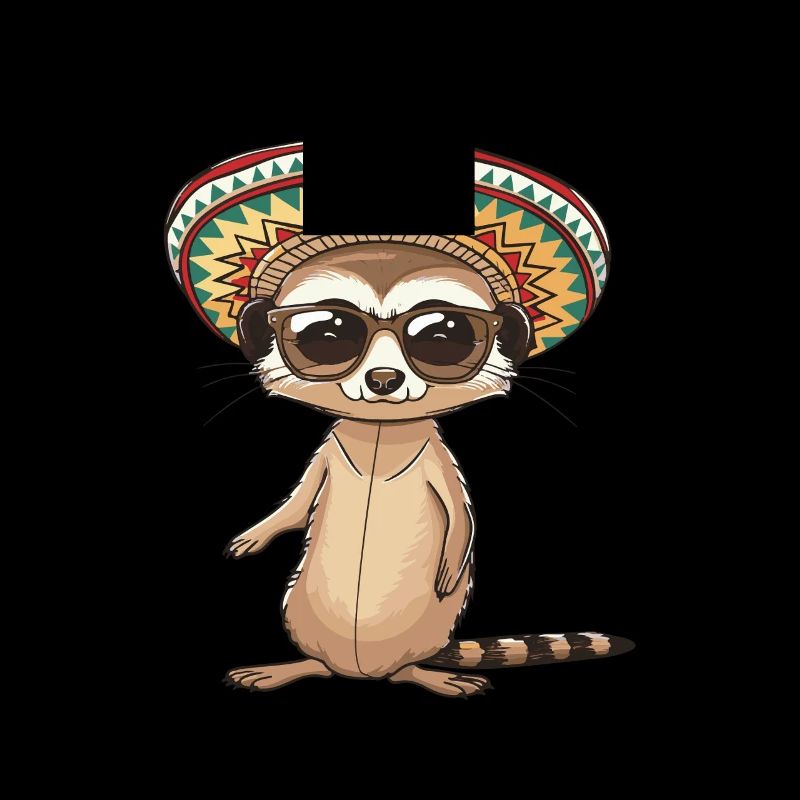 Suricate Drôle Sombrero