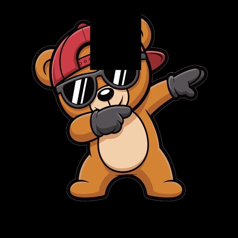 Dabbing Bär mit Cap – Cooles Kinder Motiv