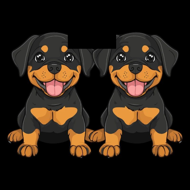 Rottweiler Hund Comic