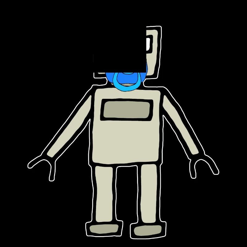Bébé robot avec tétine