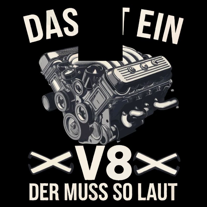 V8 Engine 8 Cylinder Displacement Car Tuning Tuner