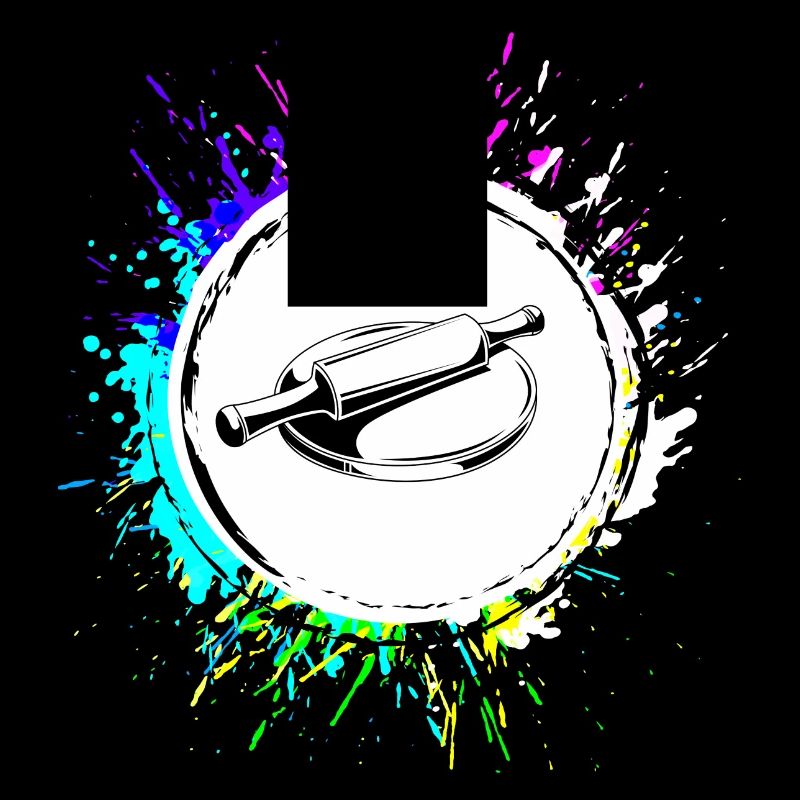 Kitchen Roll Baking Rolling Pin Colorful