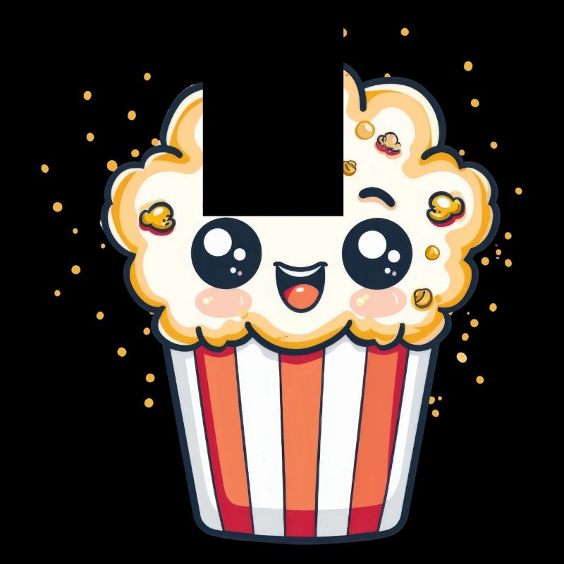 Süßer Popcorn-Charakter