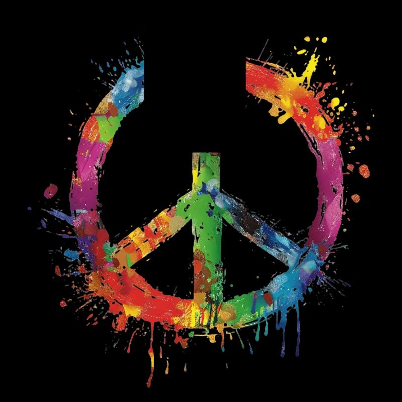 Colorful Pride Peace Vibrant Expression