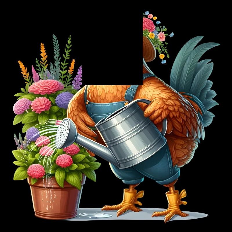 Le poulet comme jardinier