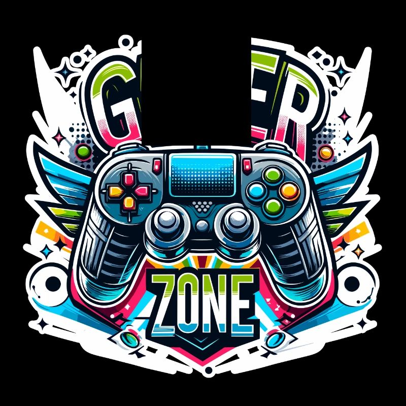 Gamer Zone - Controller Illustration