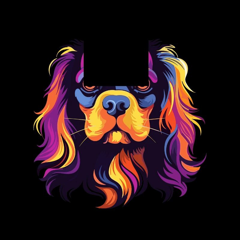Cavalier King Charles Spaniel Hunderasse Aquarell