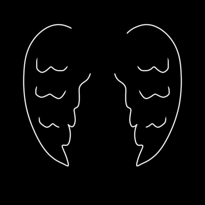 Two Wings Angel Symbol Devil