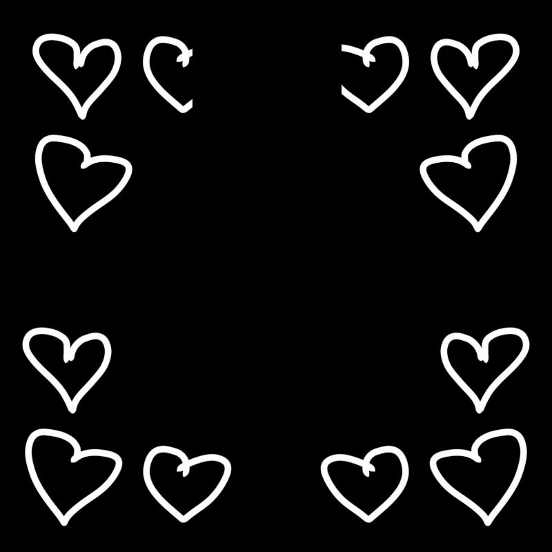 herzen muster rahmen eckig herz liebe