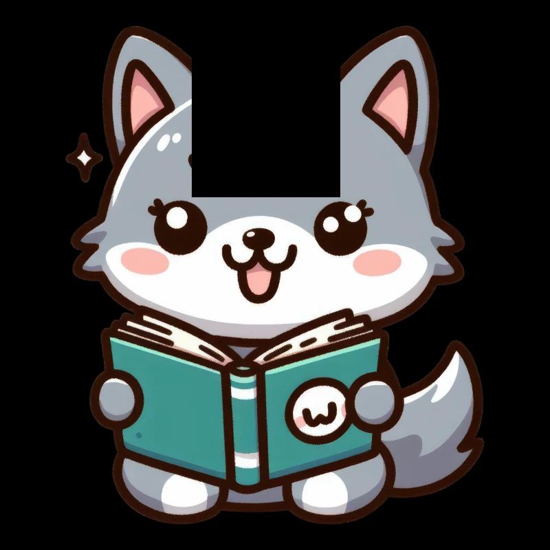 The reading wolf