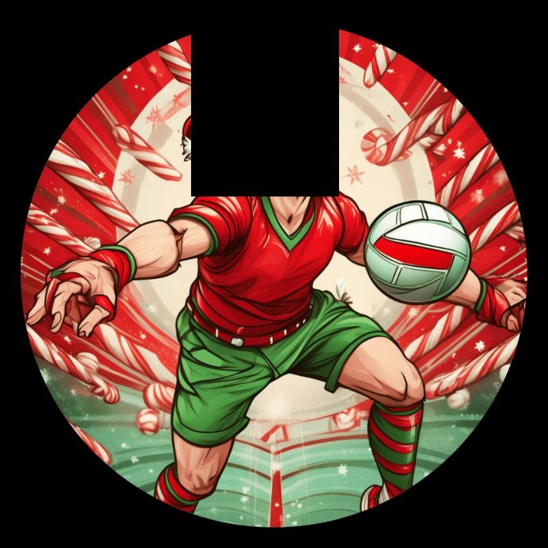 Volley-ball des elfes de Noël