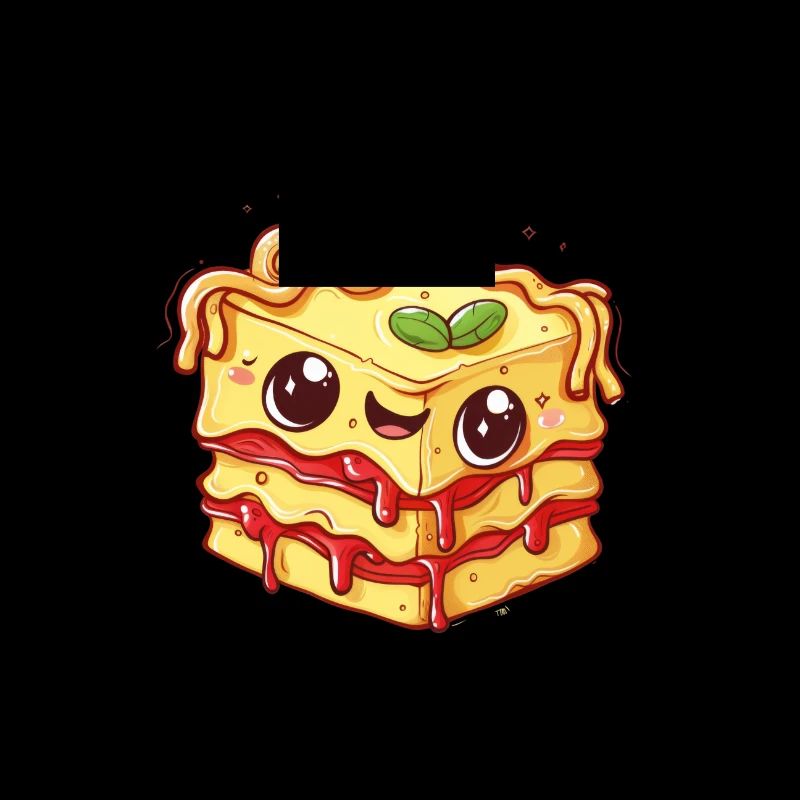 Lasagne mit Gesicht