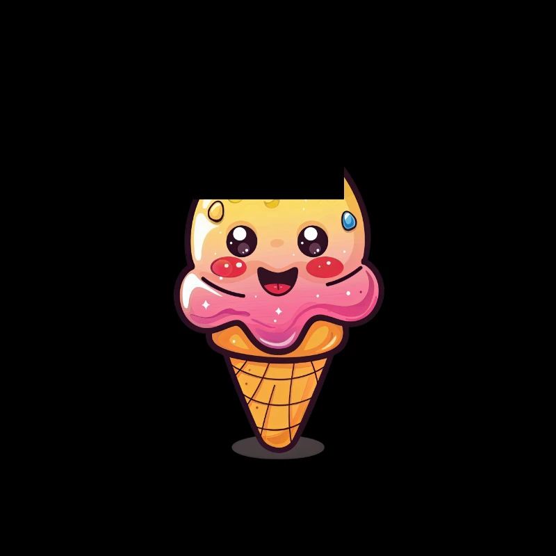 Buntes Eiscreme Design