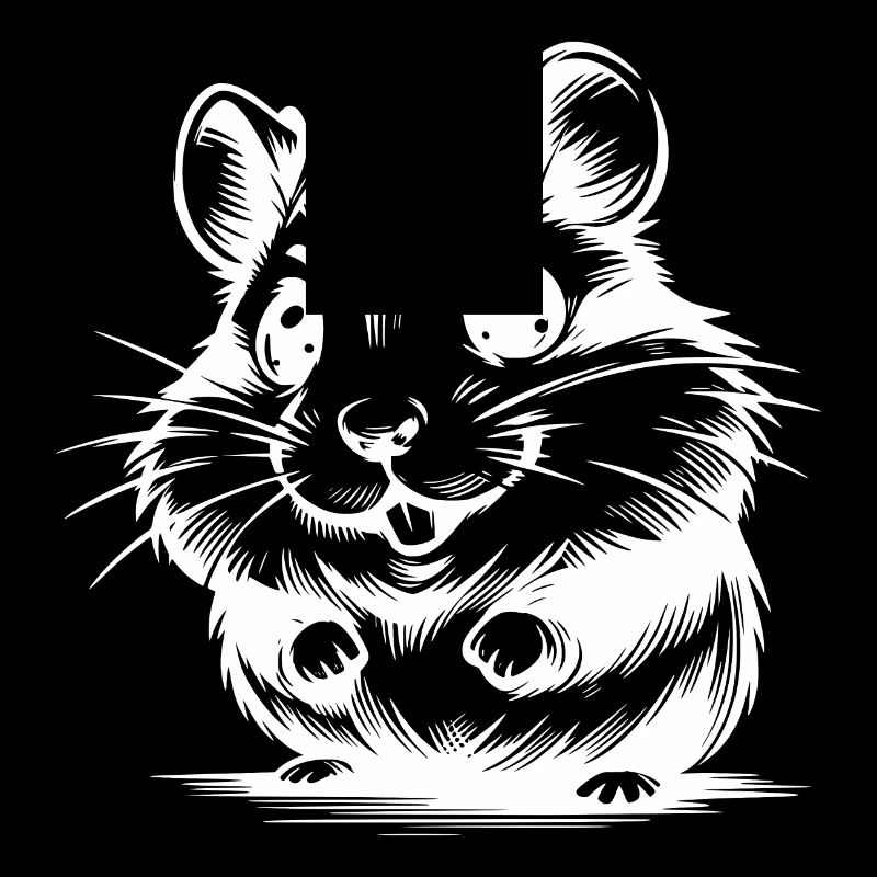 Bébé hamster mignon enfants dessin