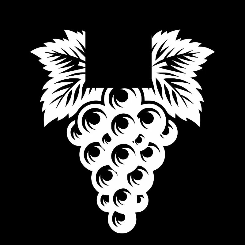 Grappe de raisin classique dans un style rétro