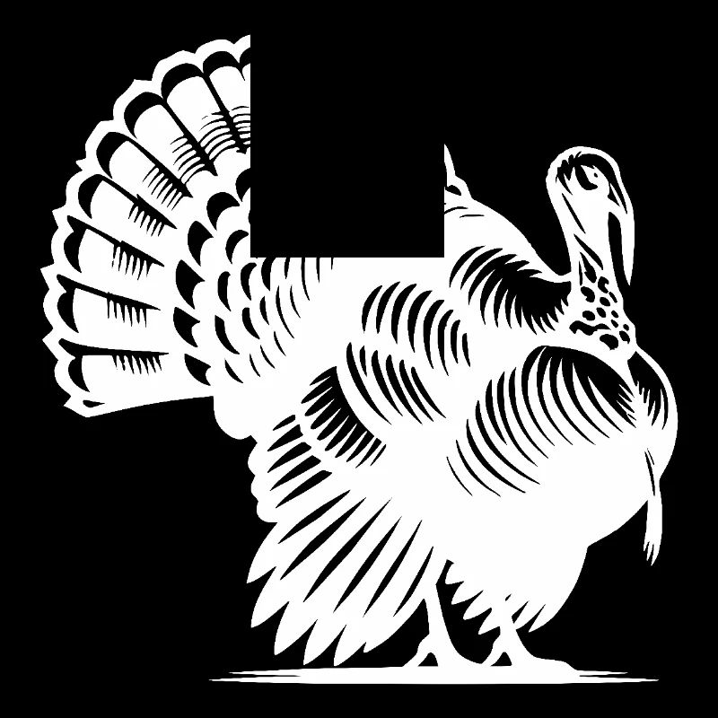 Fière dinde au plumage énorme