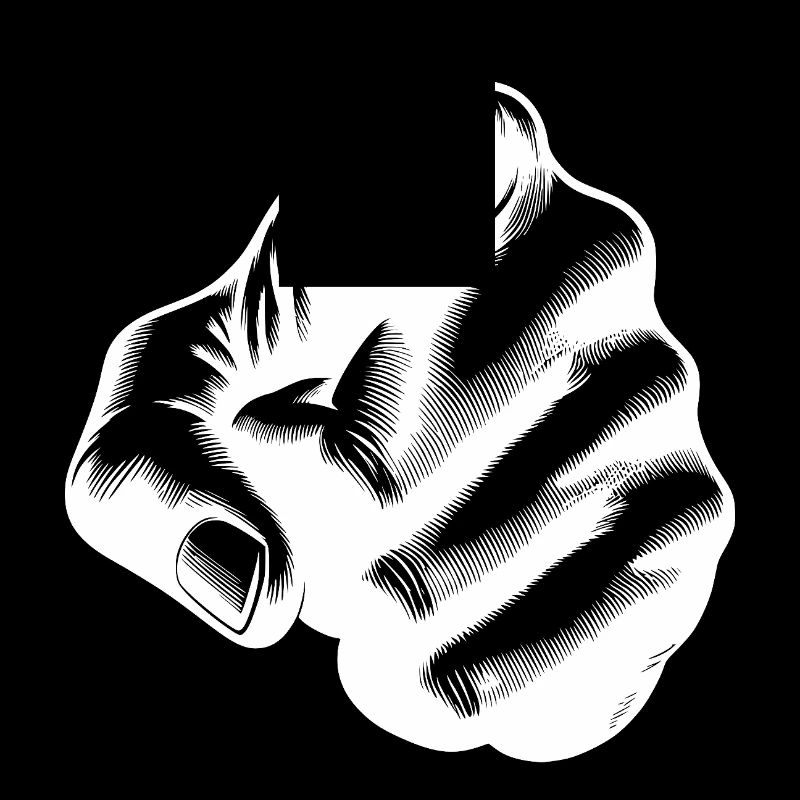 Eye-catching index finger as a hand gesture