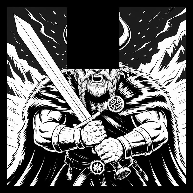 Mächtiger Wikinger-Krieger Version 3