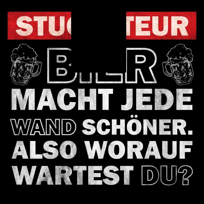 Plâtrier - La bière rend chaque mur plus beau
