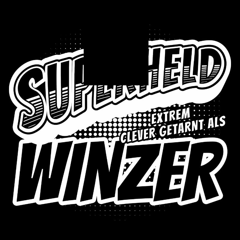 Superheld, clever getarnt als Winzer