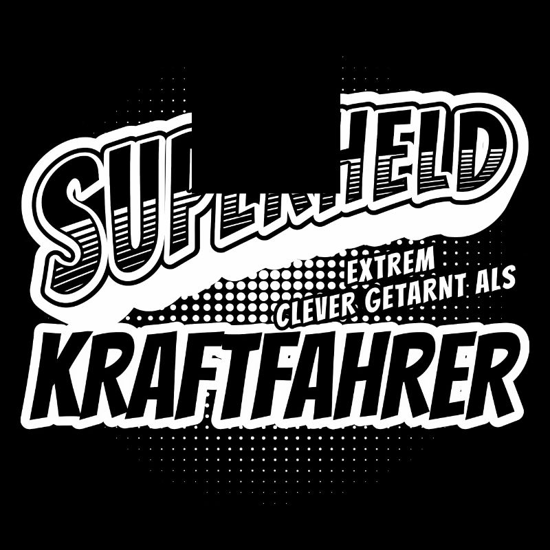 Superheld, clever getarnt als Kraftfahrer