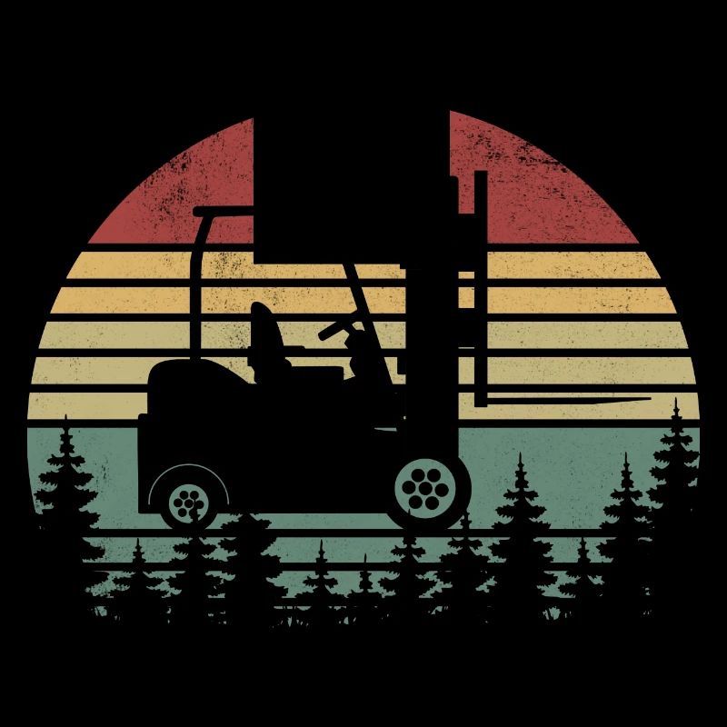 Funny Forklift Driver Art - Forklift Operator