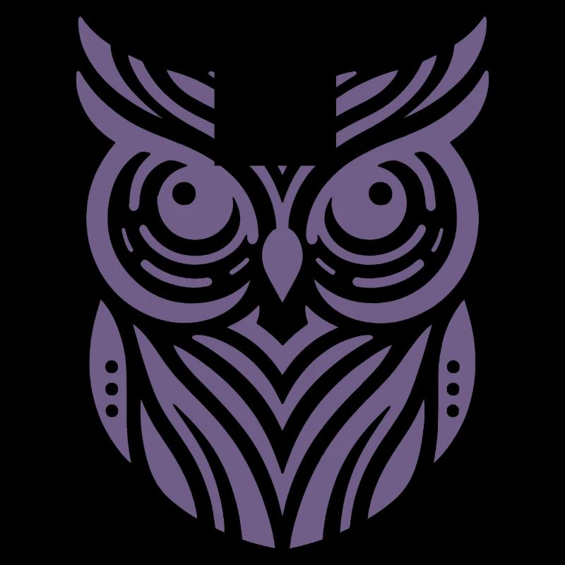 Conception de silhouette de hibou minimaliste