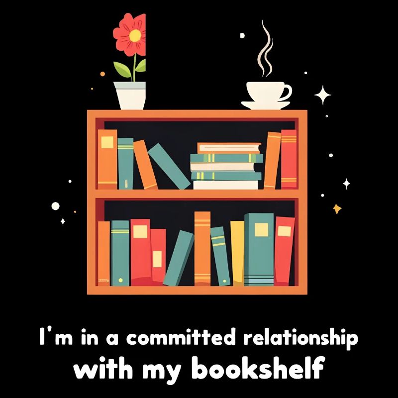 I'm in a committed relationship with my bookshelf