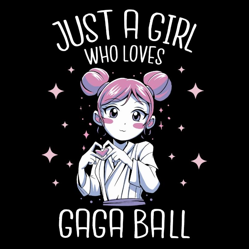 Nur ein Mädchen, das Gaga Ball liebt