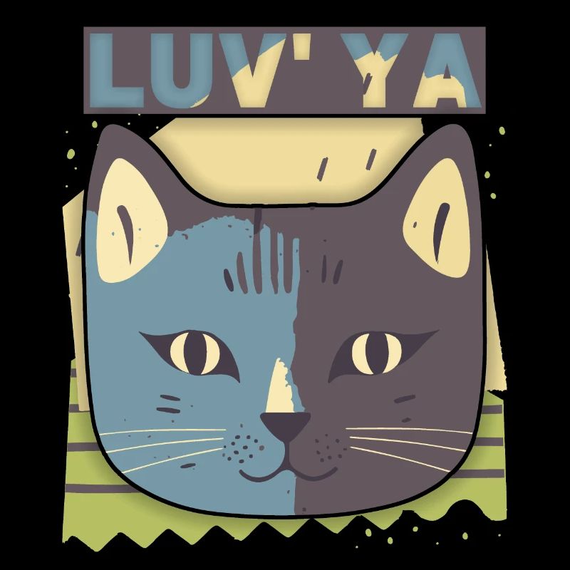 Chat de la Saint-Valentin, tête de chat, déclaration d’amour