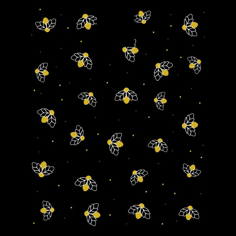 Fireflies flying around