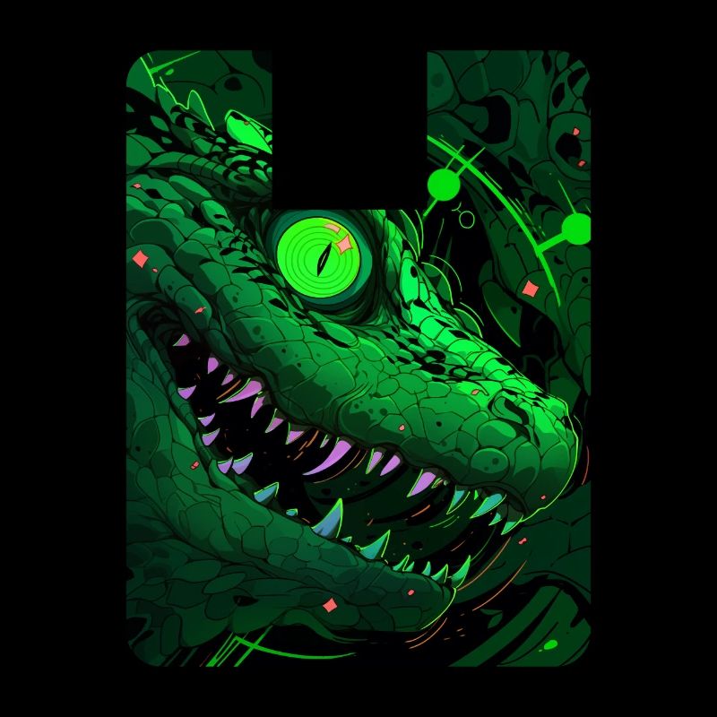 Green maniac lizard