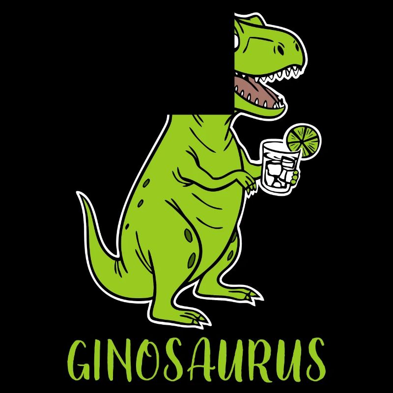 Ginosaurus - funny Trex Dino with gin