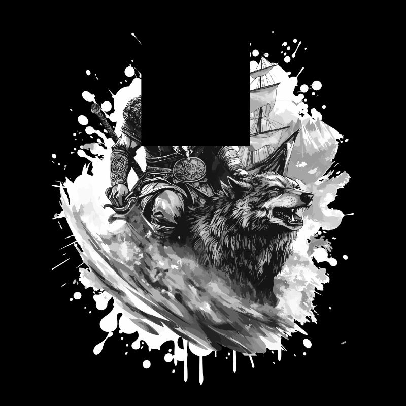 Wikinger Wolf Krieger Valhalla