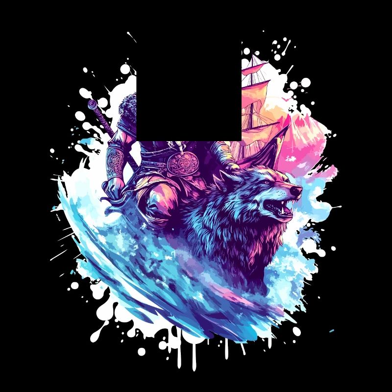 Wikinger Wolf Krieger Valhalla