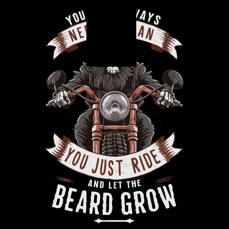 Motorrad Bart Biker Vollbart Bike Rocker