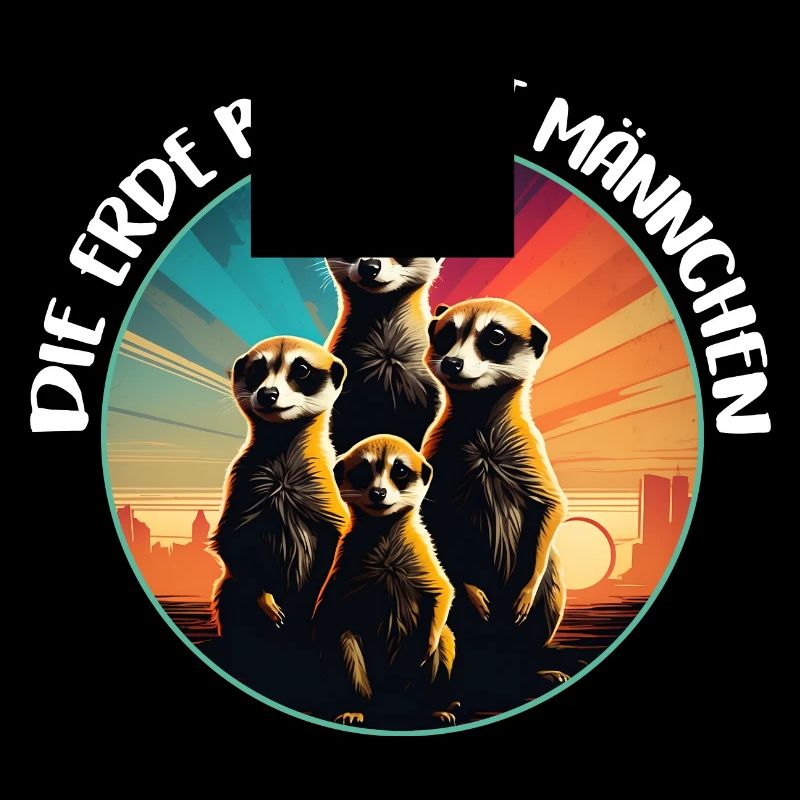 Coole Erdmännchen lustiger Erdmännchenspruch