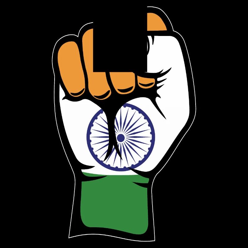 Poing du drapeau de l’Inde