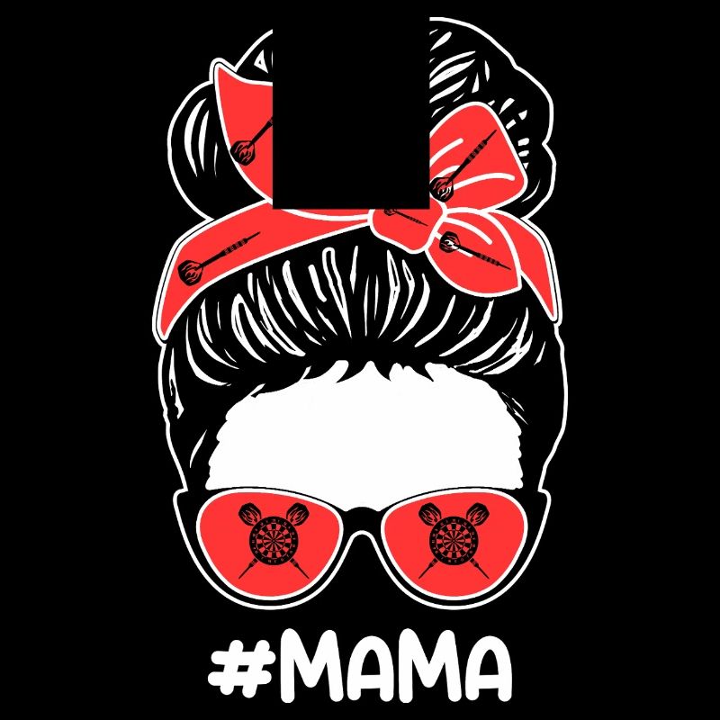 Joueuse de fléchettes maman maman fléchettes