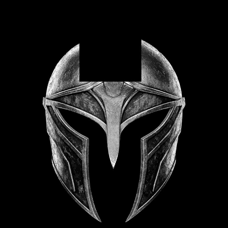 Spartaner Helm Symbol Eisen
