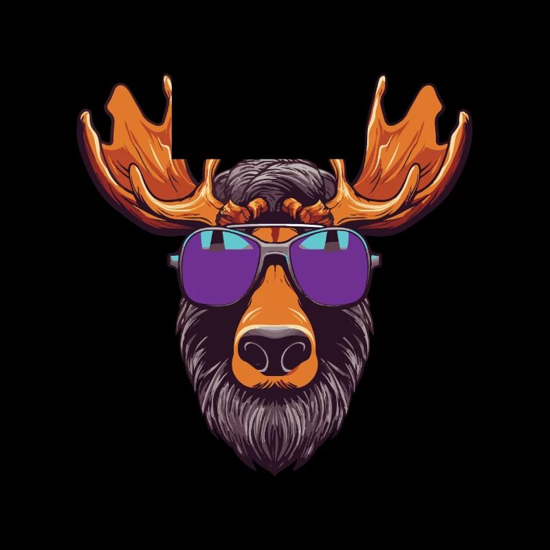 Elch Kopf Cool