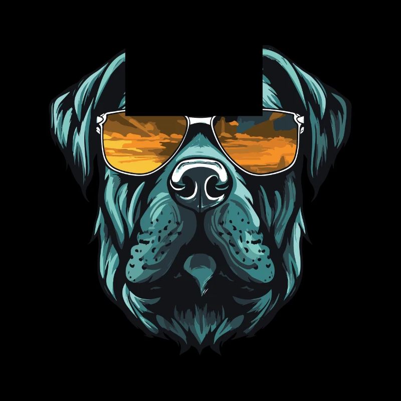 Mastiff Hund Kopf Cool