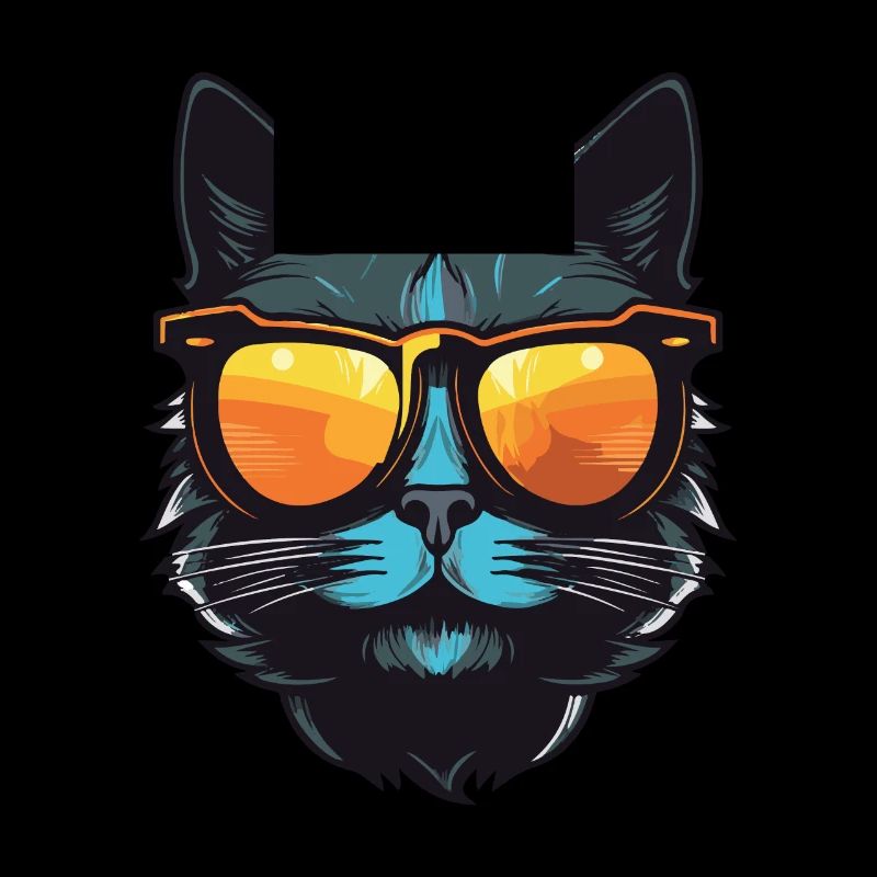 Katze Cool Kopf Party