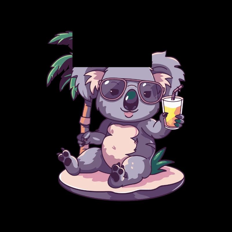 Koala Summer Beach Comic