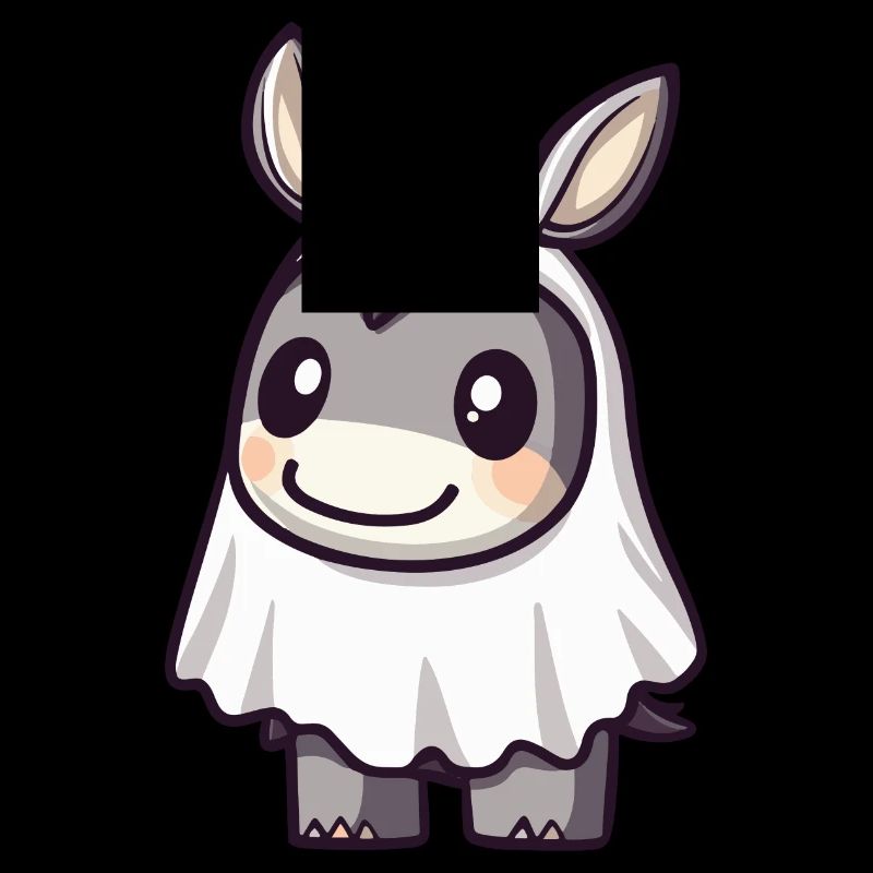Donkey Halloween Funny Ghost