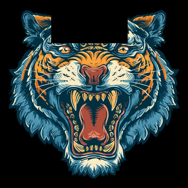 Brüllender Tiger – Wildes Power-Design.