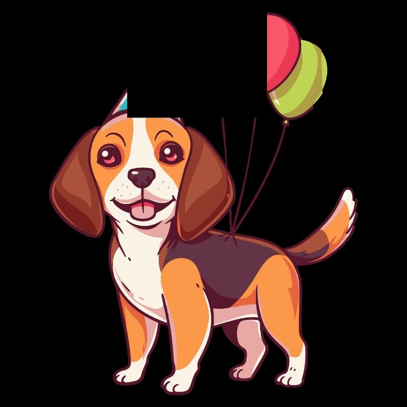 Beagle Hunde Geburtstag Comic