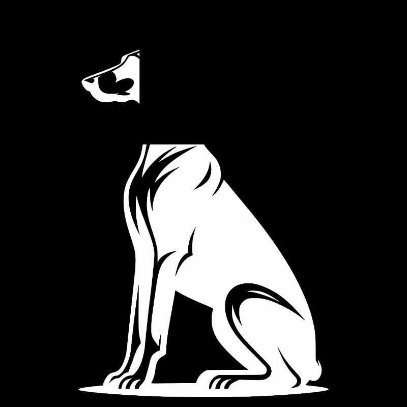 Noble Doberman Tatouage Chiens Silhouette