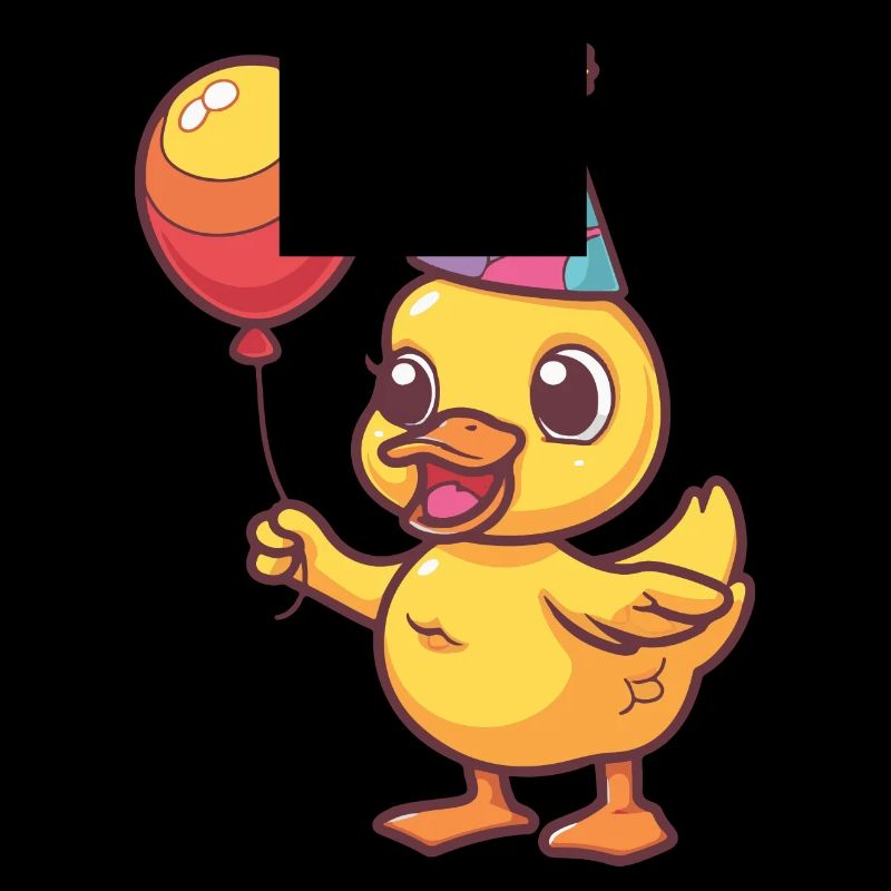 Bande dessinée d’anniversaire de canard