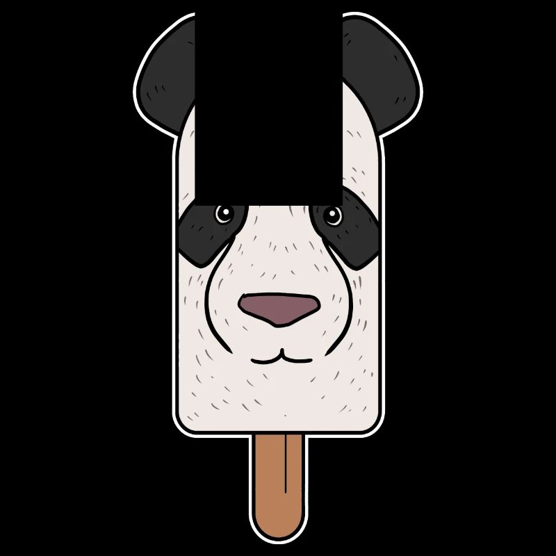 Panda Bear Head Popsicle